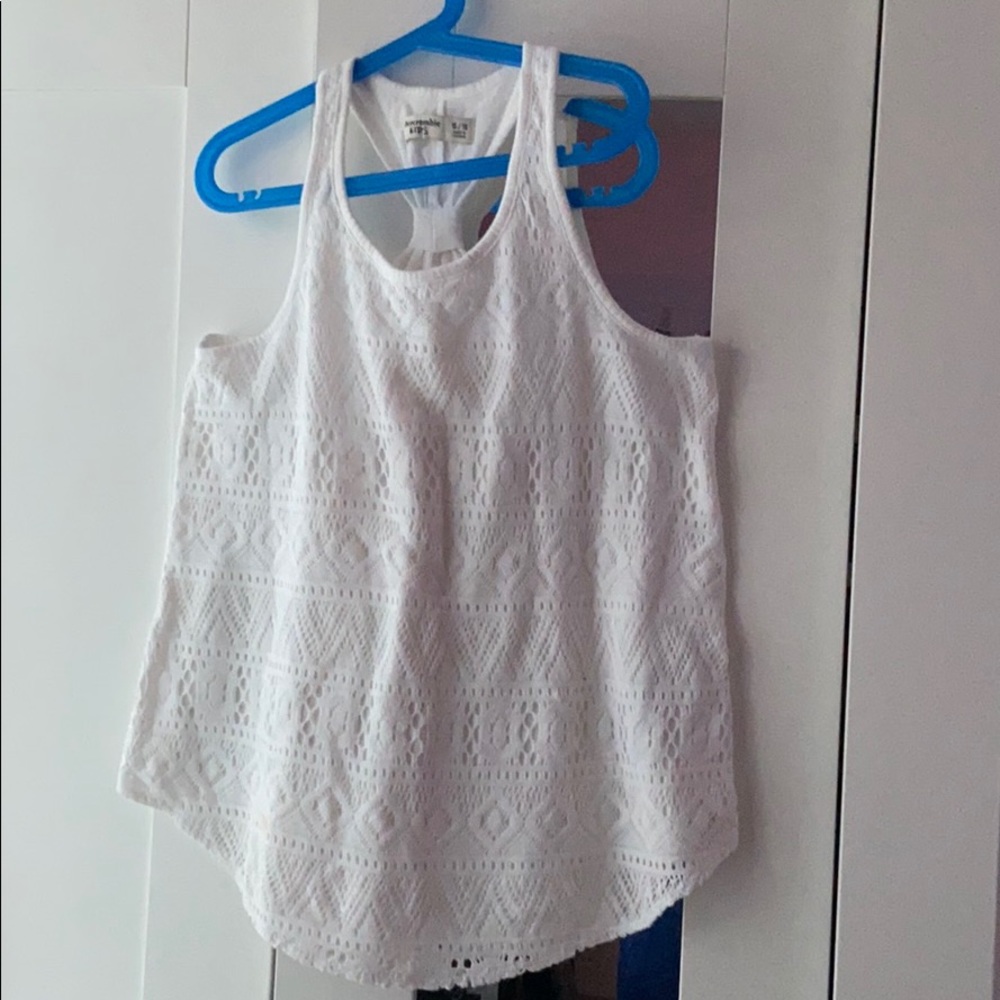 ABERCROMBIE KIDS GIRLS SIZE 15/16 TOP WHITE